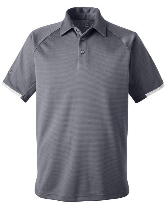 Front and Blank view of the Under Armour Men's Corporate Rival Polo