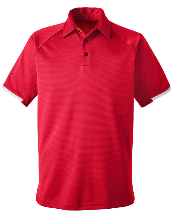 Front and Blank view of the Under Armour Men's Corporate Rival Polo