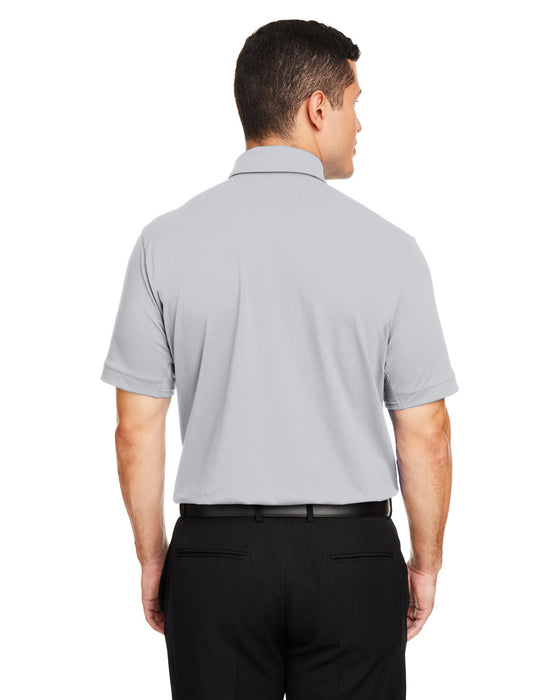 Rear view of the Under Armour Men's Title Polo