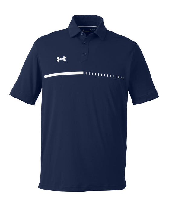 Front and Blank view of the Under Armour Men's Title Polo