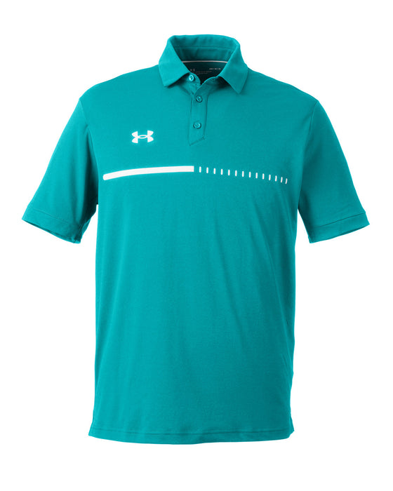 Front and Blank view of the Under Armour Men's Title Polo