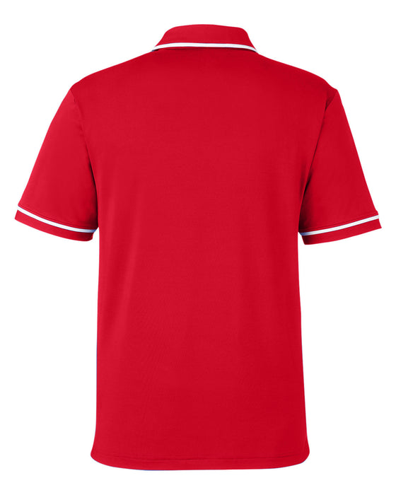 Rear and Blank view of the Under Armour Men's Tipped Teams Performance Polo