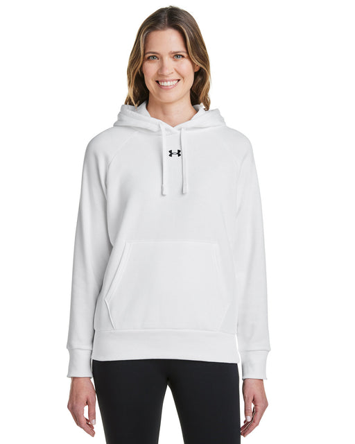 Front and Primary view of the Under Armour Ladies' Rival Fleece Hooded Sweatshirt