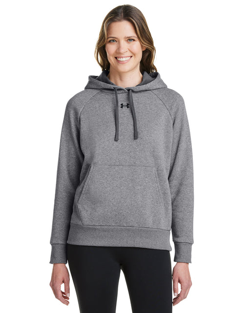 Front and Primary view of the Under Armour Ladies' Rival Fleece Hooded Sweatshirt