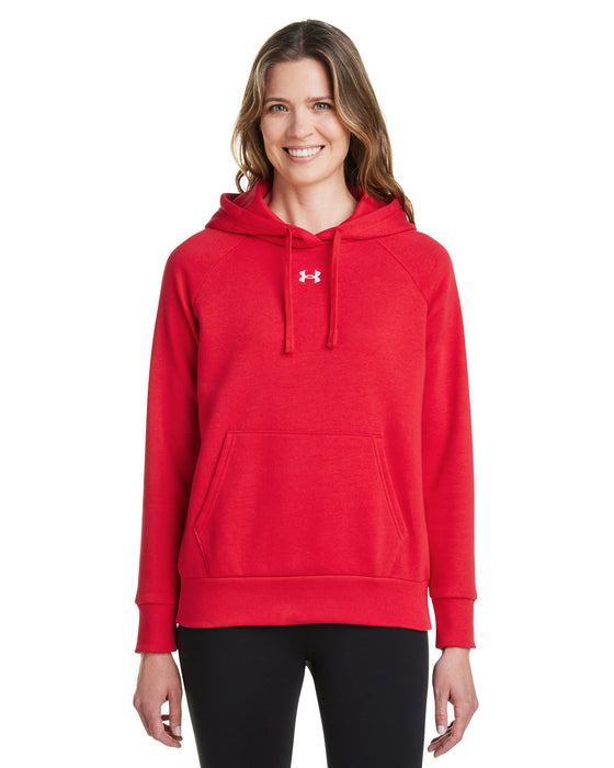 Front and Primary view of the Under Armour Ladies' Rival Fleece Hooded Sweatshirt