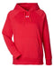 Front and Blank view of the Under Armour Ladies' Rival Fleece Hooded Sweatshirt