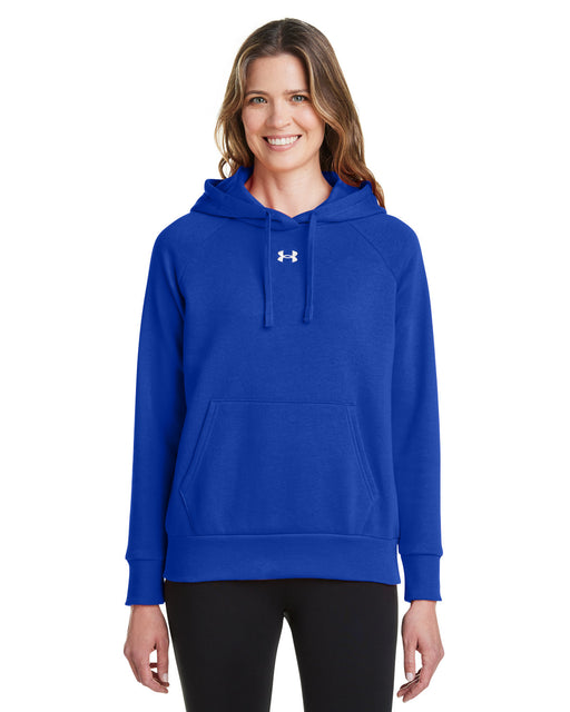 Front and Primary view of the Under Armour Ladies' Rival Fleece Hooded Sweatshirt