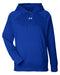 Front and Blank view of the Under Armour Ladies' Rival Fleece Hooded Sweatshirt