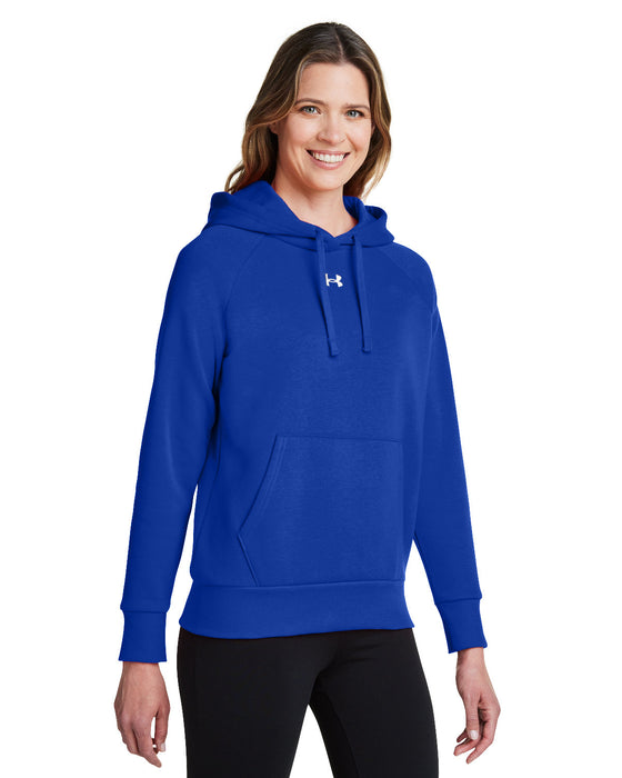 Right view of the Under Armour Ladies' Rival Fleece Hooded Sweatshirt