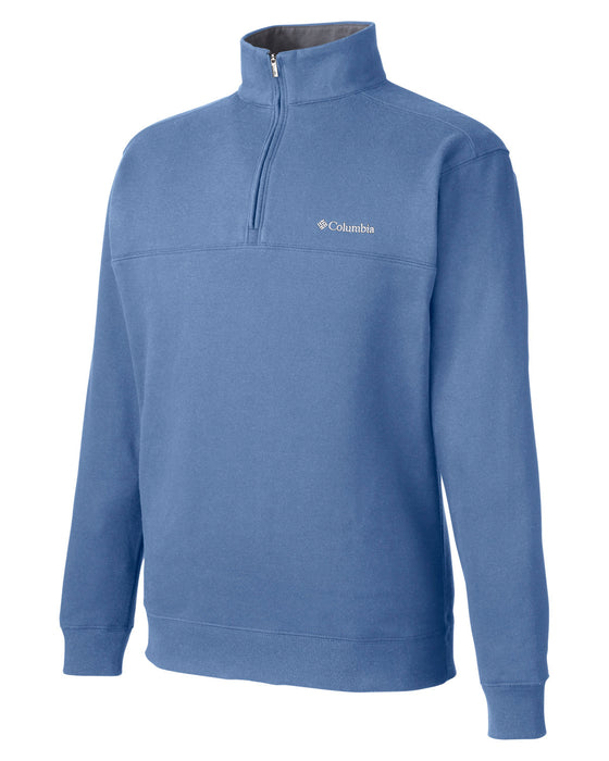 Right and Blank view of the Columbia Men's Hart Mountain Half-Zip Sweater