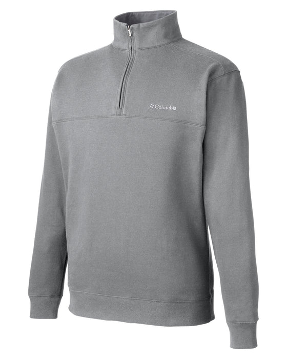 Right and Blank view of the Columbia Men's Hart Mountain Half-Zip Sweater