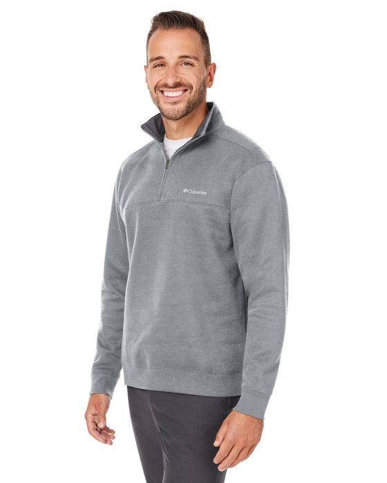 Right view of the Columbia Men's Hart Mountain Half-Zip Sweater