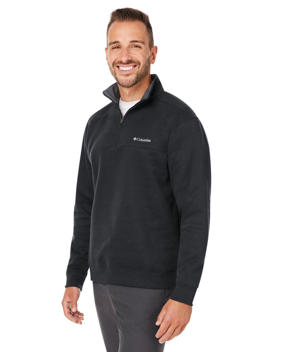 Right view of the Columbia Men's Hart Mountain Half-Zip Sweater