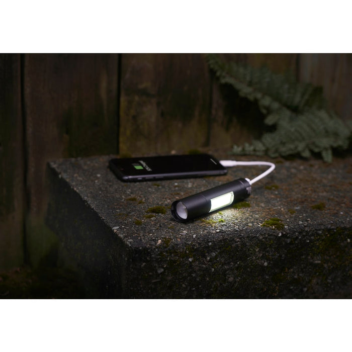 Angle-Right view of the Rechargeable 2200mah Flashlight