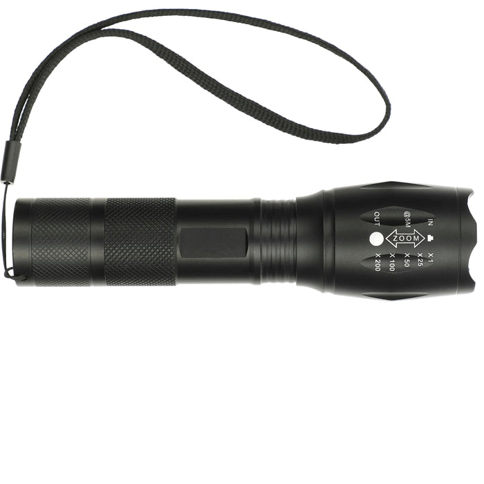 Front and Blank view of the High Performance 500 Lumen Flashlight