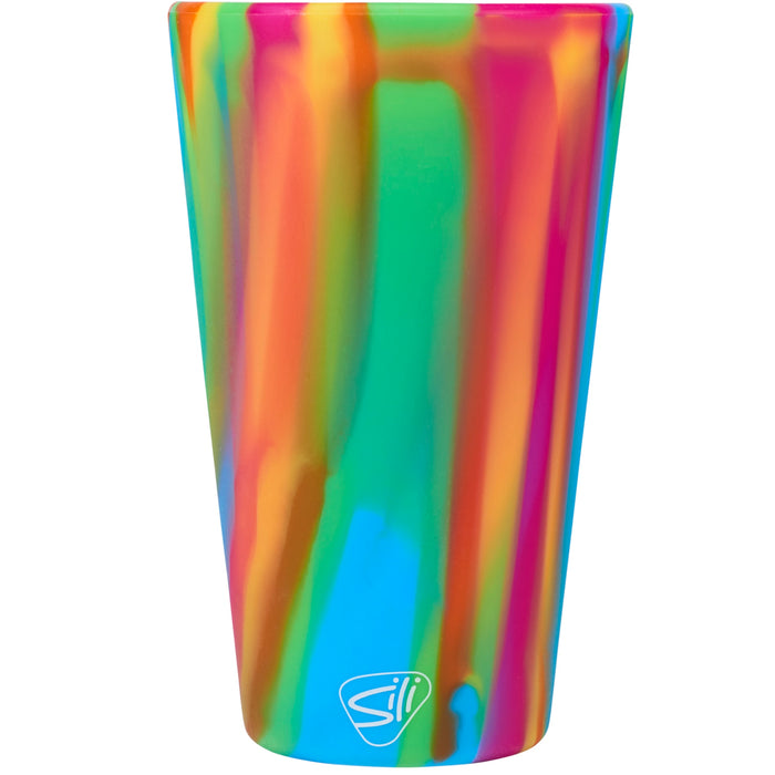 Back view of the Original Silicone Pint Glass 16oz