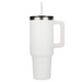 Front and Blank view of the Pinnacle Recycled Travel Tumbler with Straw 40oz