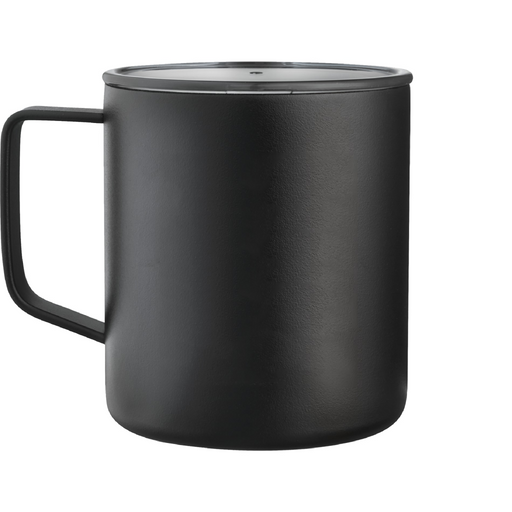 Back view of the Rover Copper Vacuum Insulated Camp Mug 14oz