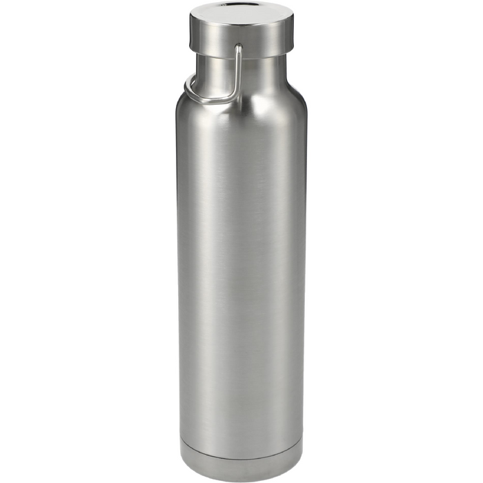 Front and Blank view of the Thor Copper Vacuum Insulated Bottle 22oz