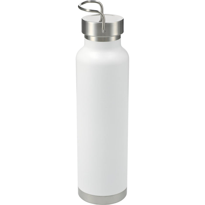 Back and Blank view of the Thor Copper Vacuum Insulated Bottle 22oz