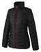 Right and Blank view of the Spyder Ladies' Insulated Puffer Jacket