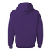 Rear view of the JERZEES NuBlend® Hooded Sweatshirt - 