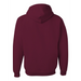 Rear view of the JERZEES NuBlend® Hooded Sweatshirt - 