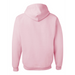 Rear view of the JERZEES NuBlend® Hooded Sweatshirt - 