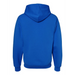 Rear view of the JERZEES NuBlend® Hooded Sweatshirt - 