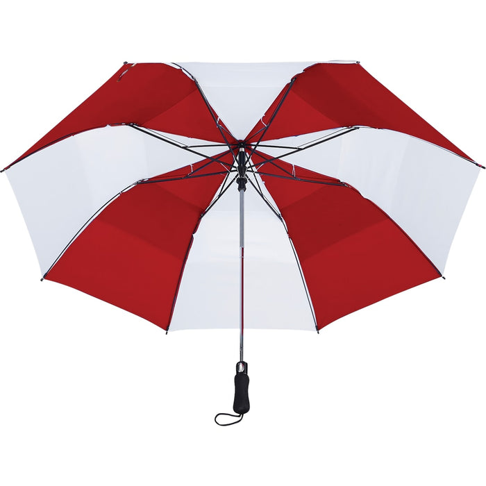 Back view of the 58" Vented Auto Open Folding Golf Umbrella