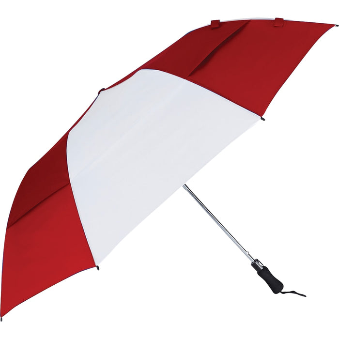 Angle-Right and Blank view of the 58" Vented Auto Open Folding Golf Umbrella