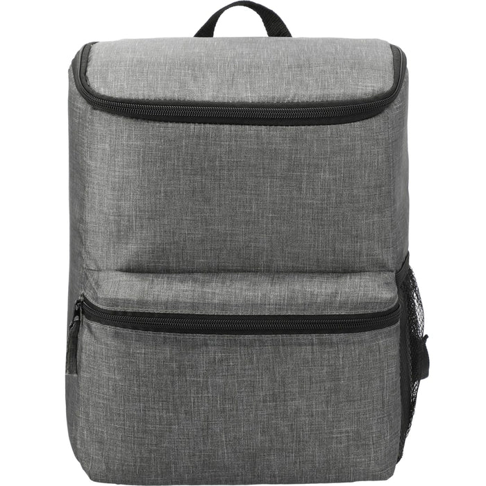 Front and Blank view of the Excursion Recycled 20 Can Backpack Cooler