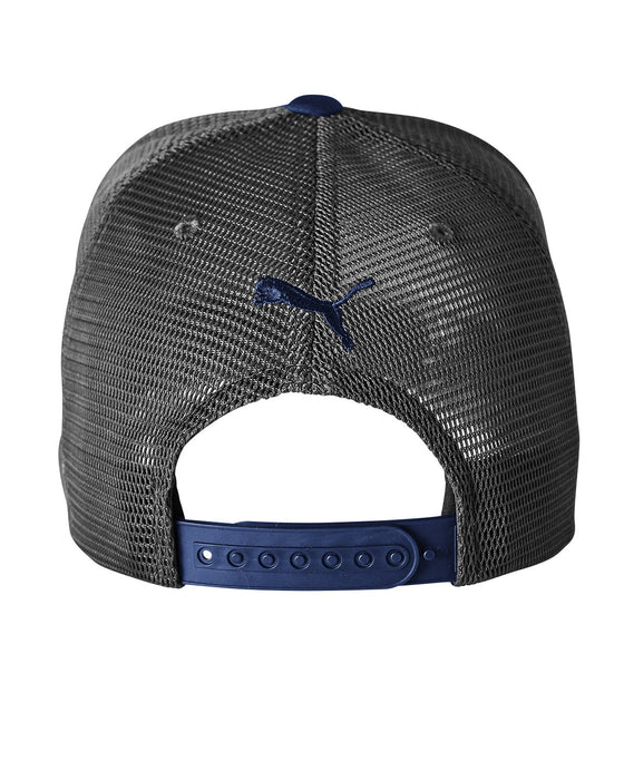 Rear view of the Puma Golf Snapback Trucker Cap