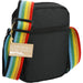 Angle-Right and Blank view of the Rainbow RPET Crossbody Tote