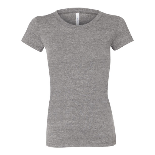 Front view of the BELLA + CANVAS Women's Triblend Tee - 