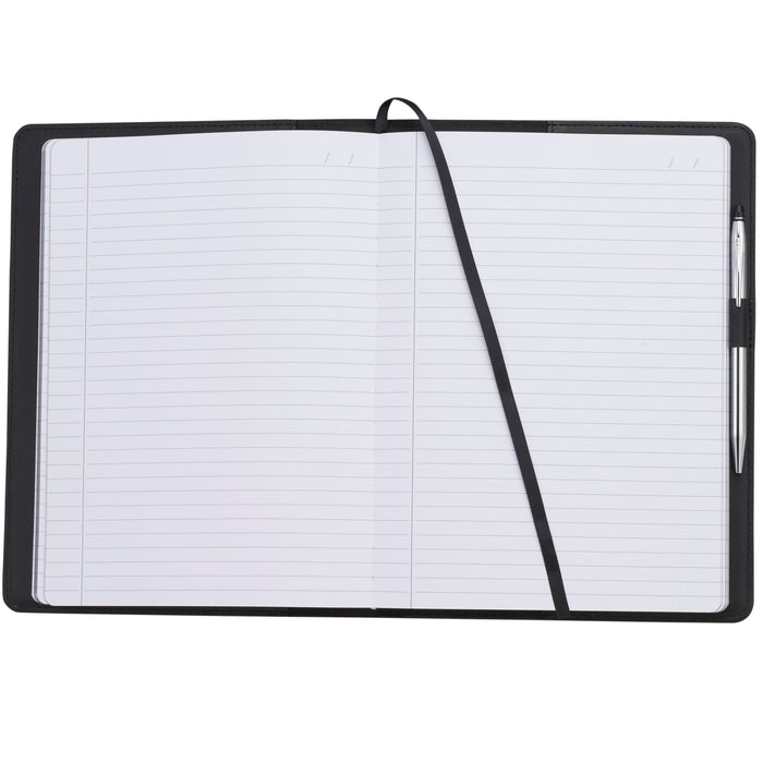 Front view of the Cross 7" x 10" Cross® Refined Refillable Notebook