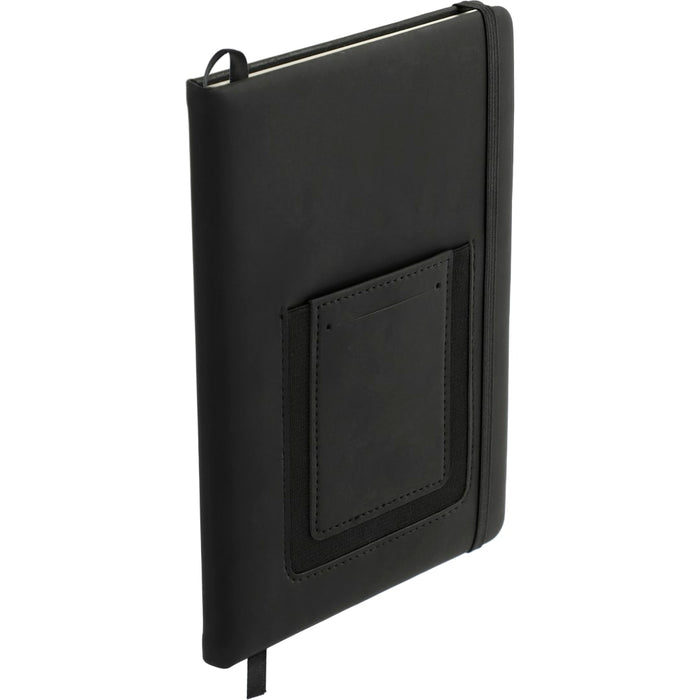 Angle-Right and Blank view of the 5.5" x 8.5" Vienna Phone Pocket Bound JournalBook®