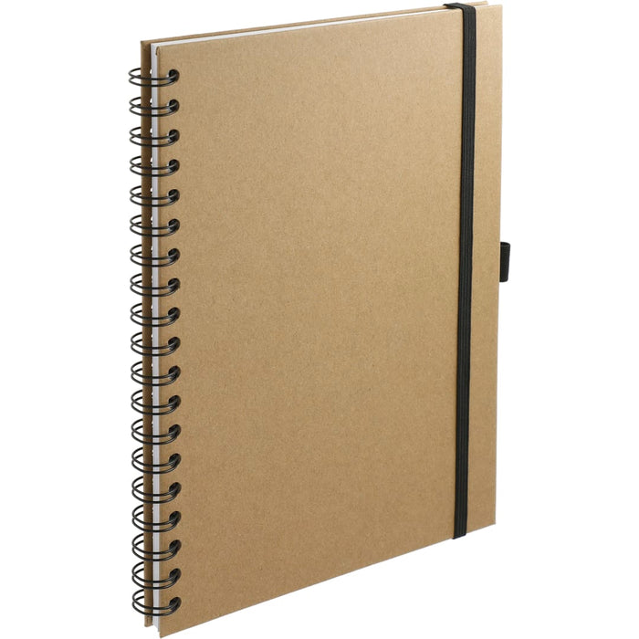 Angle-Right and Blank view of the 7" x 10" FSC® Mix Large Spiral JournalBook®