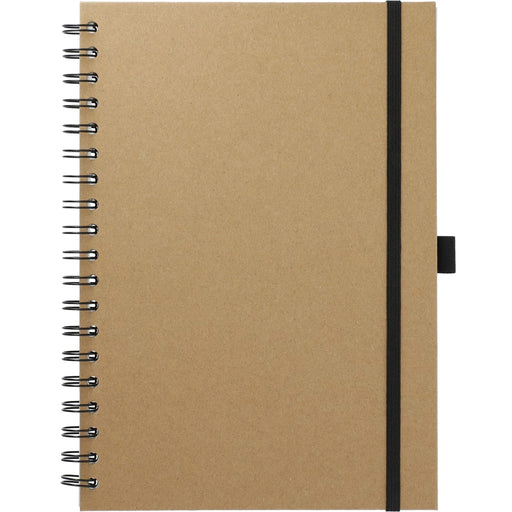 Front and Blank view of the 7" x 10" FSC® Mix Large Spiral JournalBook®