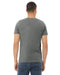 Rear view of the BELLA + CANVAS Unisex Heather CVC T-Shirt