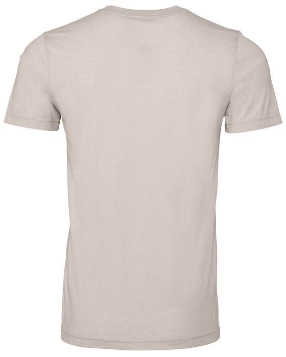 Rear and Blank view of the BELLA + CANVAS Unisex Heather CVC T-Shirt