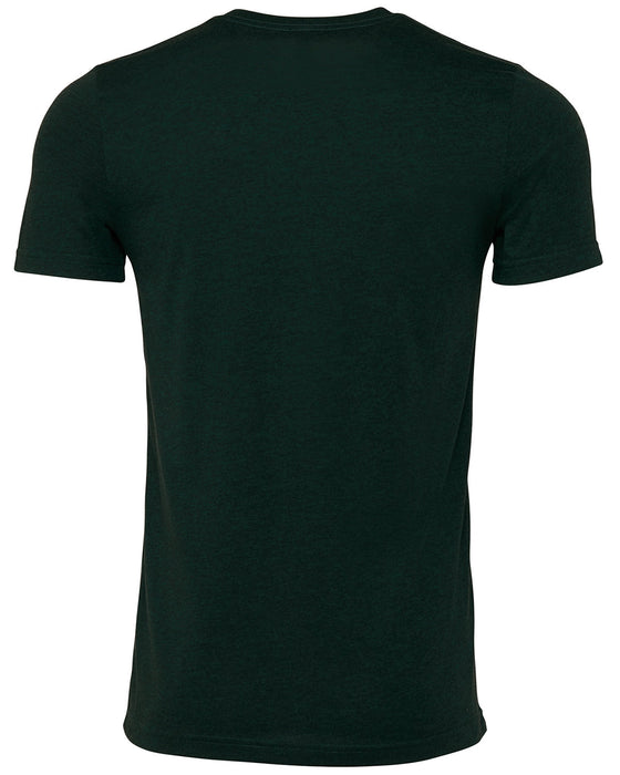 Rear and Blank view of the BELLA + CANVAS Unisex Heather CVC T-Shirt