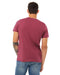 Rear view of the Unisex Heather CVC T-Shirt