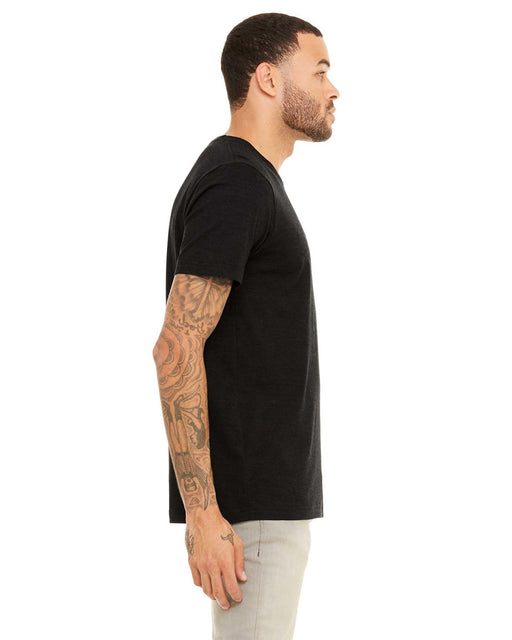 Right view of the Unisex Heather CVC T-Shirt