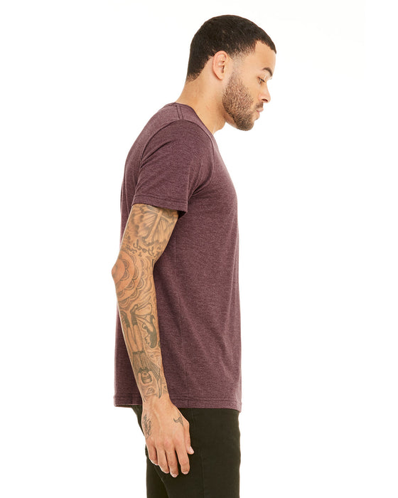 Right view of the Unisex Heather CVC T-Shirt