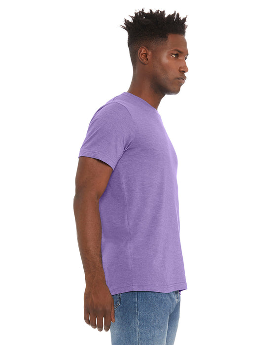 Right view of the BELLA + CANVAS Unisex Heather CVC T-Shirt