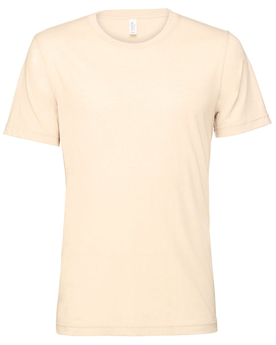 Front and Blank view of the BELLA + CANVAS Unisex Heather CVC T-Shirt