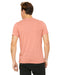 Rear view of the BELLA + CANVAS Unisex Heather CVC T-Shirt