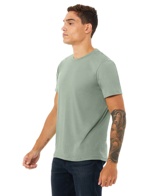 Right view of the Unisex Heather CVC T-Shirt