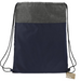 Front and Blank view of the Ash Recycled Drawstring Bag